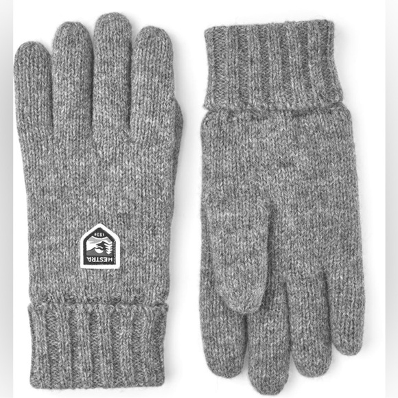 HESTRA MENS BASIC WOOL GLOVES GREY SIZE 11 L/XL NWOT - Picture 8 of 8